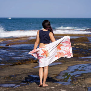 BED OF LEAVES - Eco Yoga Towel - Canvasmat